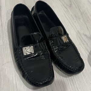 Louis Vuitton patent moccasin